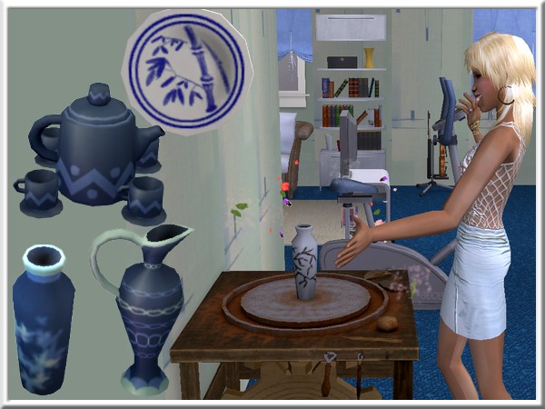 Badge argent en poterie