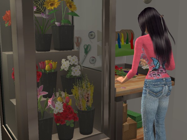 Ulyssia et les fleurs