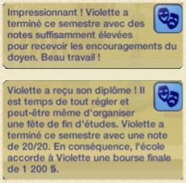 Violette diplme