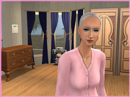 Carla en pyjama rose !