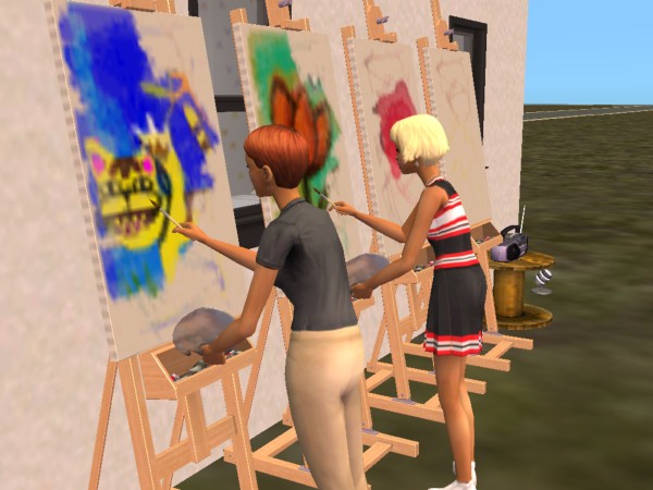 Des artistes  l'oeuvre